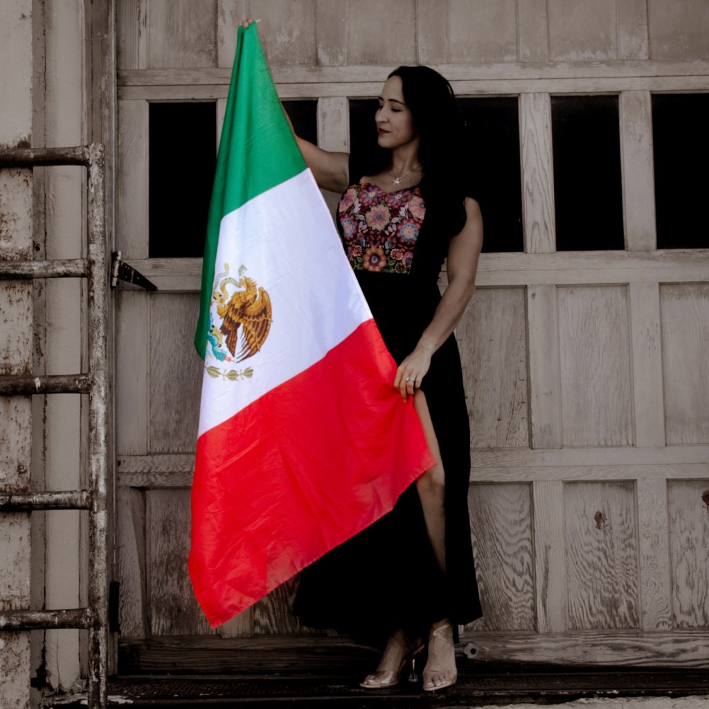 Mexican flag on U.S. soil, telling myself: I will represent Mexico the best way I can in this country.